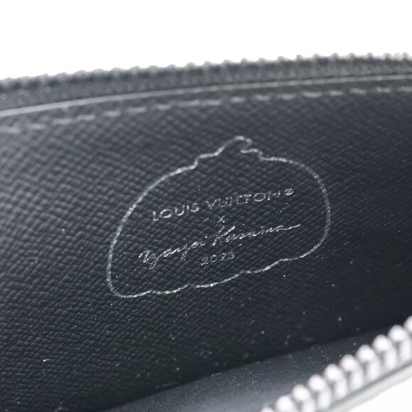 LOUIS VUITTON LV x YK Coin Card Holder Monogram Eclipse Dot Black - Picture 14 of 14